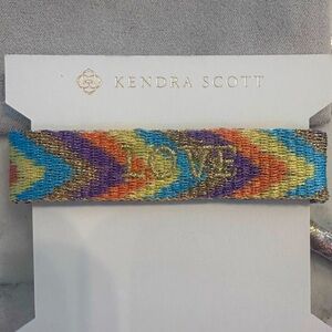 NWT Kendra Scott “Love” Woven Bracelet